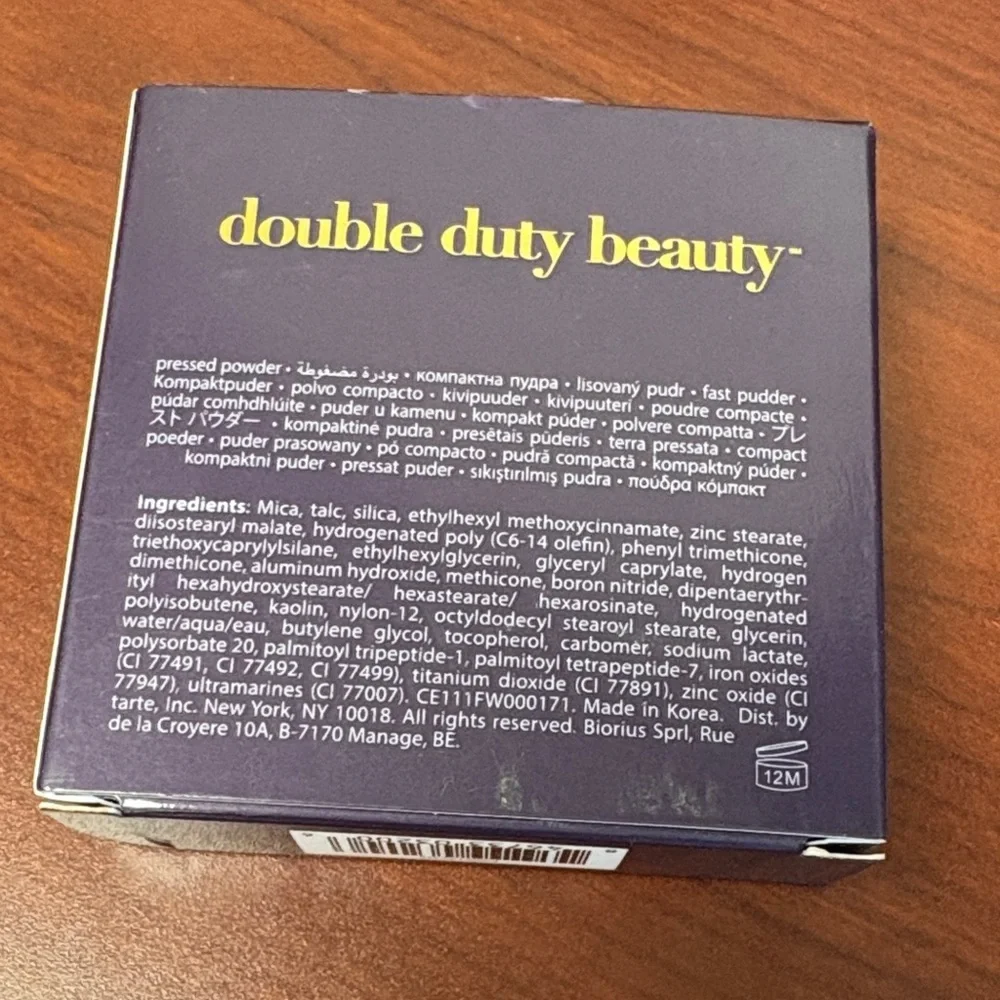 Tarte Shape Tape Pressed Powder 52N Deep Neutral, new